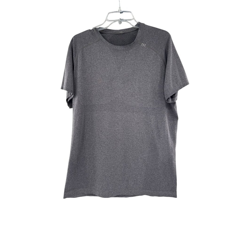 Lululemon‎ Mens Heathered Gray Short Sleeve T-Shirt Size L